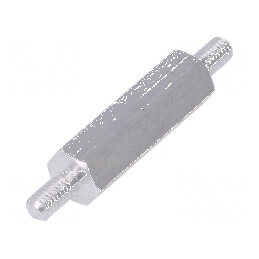 Piuliță distanțieră filetată hexagonală 20mm, Filet extern M3 | Electronic-mag.ro | Componente Electronice
