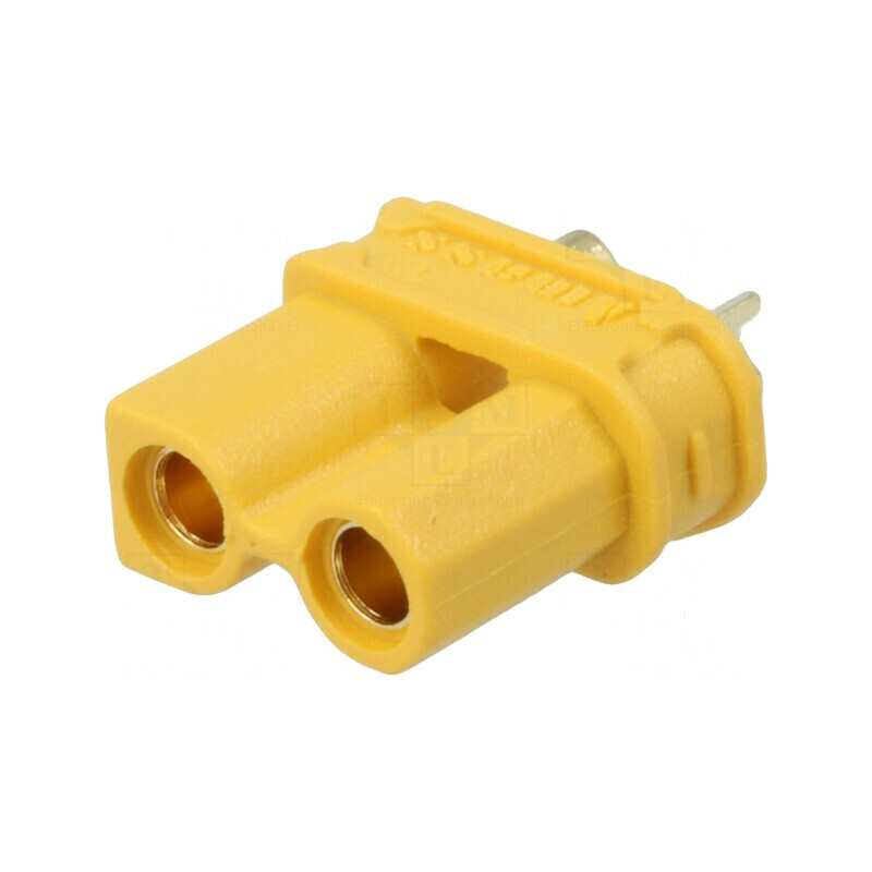 Conector alimentare DC XT30 mamă cu 2 pini pentru cablu lipire | Electronic-mag.ro | Componente Electronice