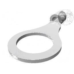 Vârf inelar M8 1,25-2mm² crimpat pe cablu neizolat cositorit pentru conexiuni electrice | Electronic-mag.ro | Componente Electronice