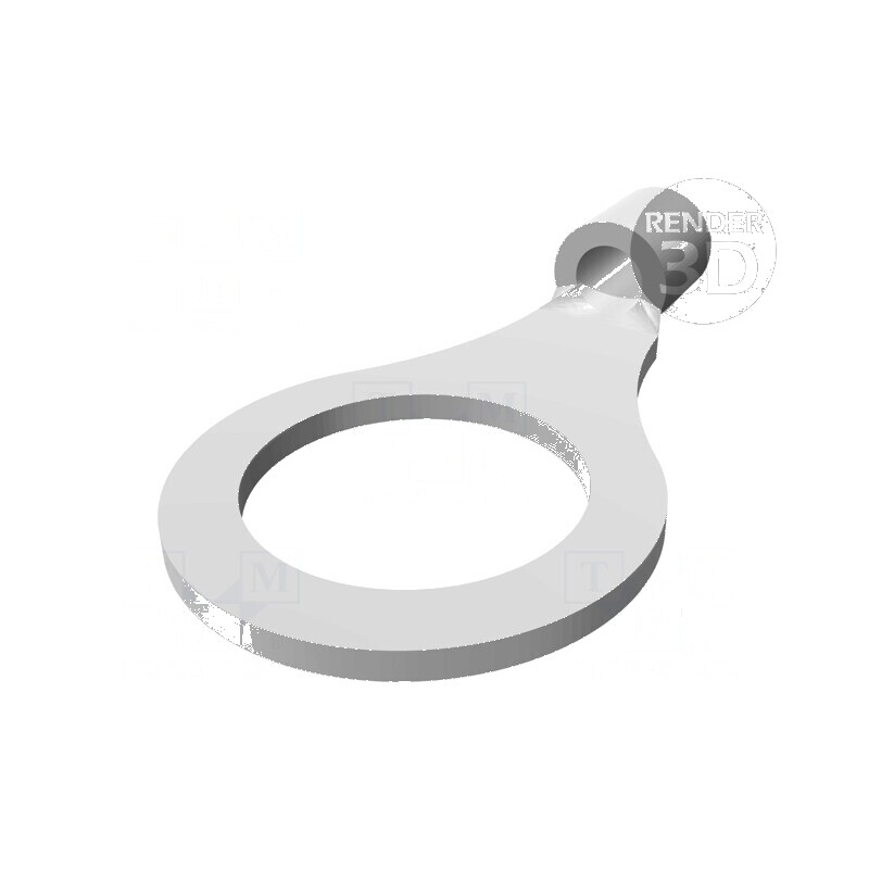 Vârf inelar M8 1,25-2mm² crimpat pe cablu neizolat cositorit pentru conexiuni electrice | Electronic-mag.ro | Componente Electronice