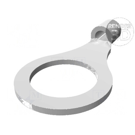 Vârf inelar M8 1,25-2mm² crimpat pe cablu neizolat cositorit pentru conexiuni electrice | Electronic-mag.ro | Componente Electronice