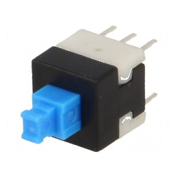Microîntrerupător TACT DPDT 0,1A/30VDC THT fără 1,6N - Comutator compact pentru aplicații electrice | Electronic-mag.ro | Componente Electronice
