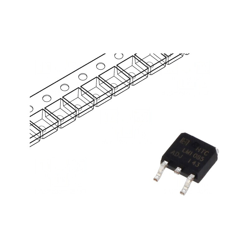 Stabilizator de tensiune LDO reglabil 3A TO252 SMD LM1085 - IC  | Electronic-mag.ro | Componente Electronice