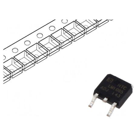 Stabilizator de tensiune LDO reglabil 3A TO252 SMD LM1085 - IC  | Electronic-mag.ro | Componente Electronice