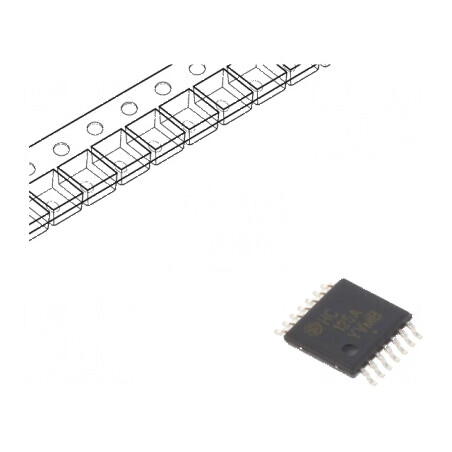 Buffer digital non-inversor CMOS 4 canale SMD TSSOP14 HC | Electronic-mag.ro | Componente Electronice