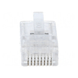 Conector RJ45 8p8c cu mufă PIN 8 pentru cablu IDC, crimpat | Electronic-mag.ro | Componente Electronice