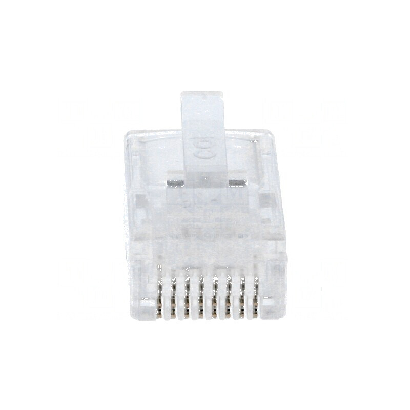 Conector RJ45 8p8c cu mufă PIN 8 pentru cablu IDC, crimpat | Electronic-mag.ro | Componente Electronice