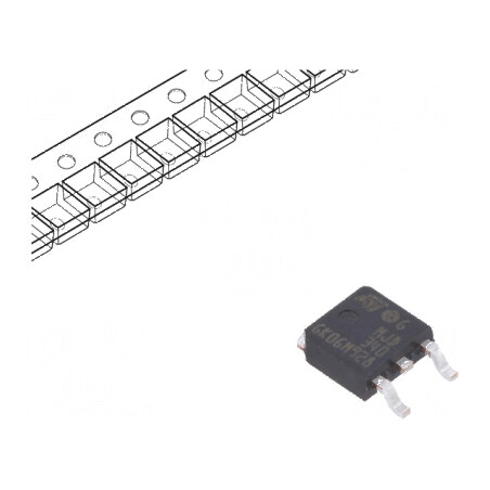 Tranzistor NPN bipolar 300V 0,5A 15W în carcasă DPAK | Electronic-mag.ro | Componente Electronice