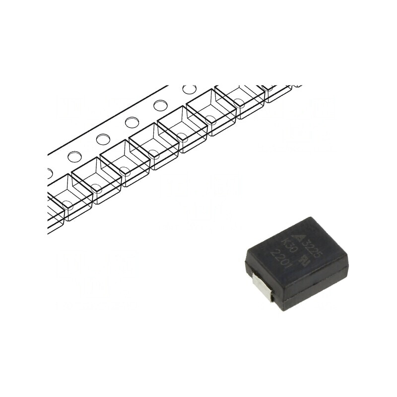 Varistor SMD 3225 oxid de metal 30VAC 38VDC 0,9J 100A 10mW | Electronic-mag.ro | Componente Electronice