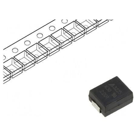 Varistor SMD 3225 oxid de metal 30VAC 38VDC 0,9J 100A 10mW | Electronic-mag.ro | Componente Electronice