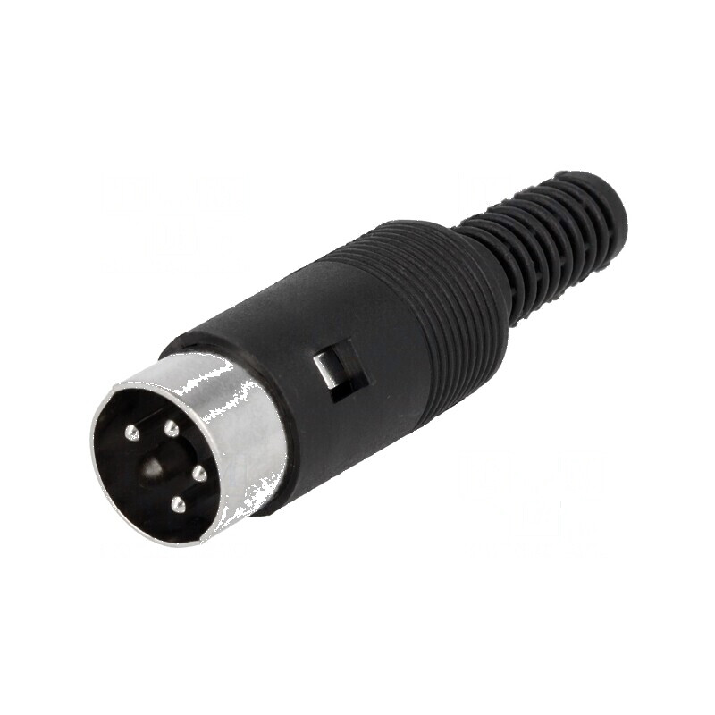 Conector DIN mufă tată PIN 4, Dispunere 216° pe cablu, pentru aplicații electrice | Electronic-mag.ro | Componente Electronice Conector DIN mufă tată PIN 4, Dispunere 216° pe cablu, pentru aplicații electrice | Electronic-mag.ro | Componente Electronice