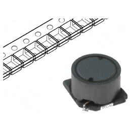 Inductor SMD 10uH 1,63A 0,055Ω ±20% 7,6x7,6x5,1mm | Electronic-mag.ro | Componente Electronice