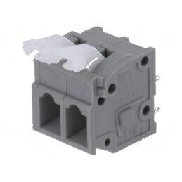 Regletă de conexiuni pentru PCB drept 5,08mm cu 2 piste - accesorii electronice | Electronic-mag.ro | Componente Electronice