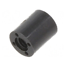 Manşon distanţier cilindric din poliamidă M2,5, lungime 6mm, diametru exterior 5mm | Electronic-mag.ro | Componente Electronice