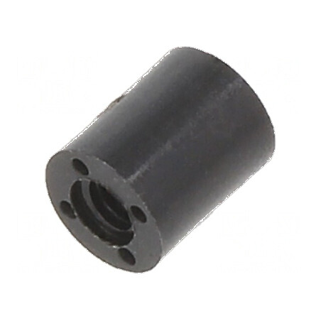 Manşon distanţier cilindric din poliamidă M2,5, lungime 6mm, diametru exterior 5mm | Electronic-mag.ro | Componente Electronice