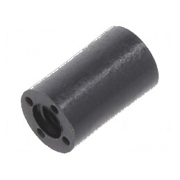 Manşon distanţier cilindric din poliamidă M2,5, lungime 8mm, diametru exterior 5mm | Electronic-mag.ro | Componente Electronice
