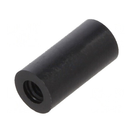 Manşon distanţier cilindric din poliamidă M2,5, 10mm, negru | Electronic-mag.ro | Componente Electronice