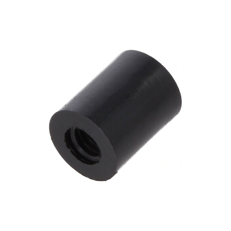 Manşon distanţier cilindric din poliamidă M4, 10mm lungime, 8mm diametru exterior | Electronic-mag.ro | Componente Electronice