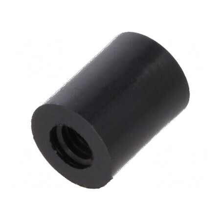 Manşon distanţier cilindric din poliamidă M4, 10mm lungime, 8mm diametru exterior | Electronic-mag.ro | Componente Electronice