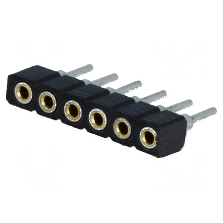 Conector şiruri pini soclu mamă 6 pini 2mm THT 1x6 | Electronic-mag.ro | Componente Electronice