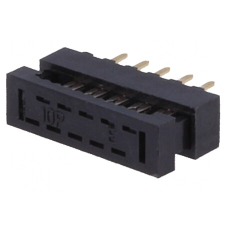 Conector IDC 10 PIN THT pentru cablu-bandă 1mm - Adaptori | Electronic-mag.ro | Componente Electronice