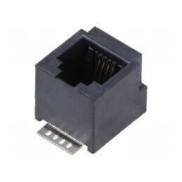 Conector RJ45 soclu 8p8c pentru PCB THT, PIN 8 | Electronic-mag.ro | Componente Electronice