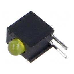 LED 3mm galben difuz, 1 diodă, 20mA, carcasă inclusă | Electronic-mag.ro | Componente Electronice