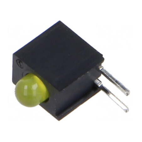 LED 3mm galben difuz, 1 diodă, 20mA, carcasă inclusă | Electronic-mag.ro | Componente Electronice
