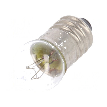 Lampă miniaturală E10 24VDC 100mA Balon sferic 2,4W Ø 11,5mm | Electronic-mag.ro | Componente Electronice