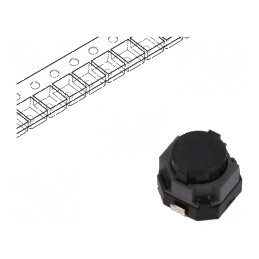 Microîntrerupător TACT SPST 0,05A 12VDC SMT Pozitie 2 fără 2,2N | Electronic-mag.ro | Componente Electronice