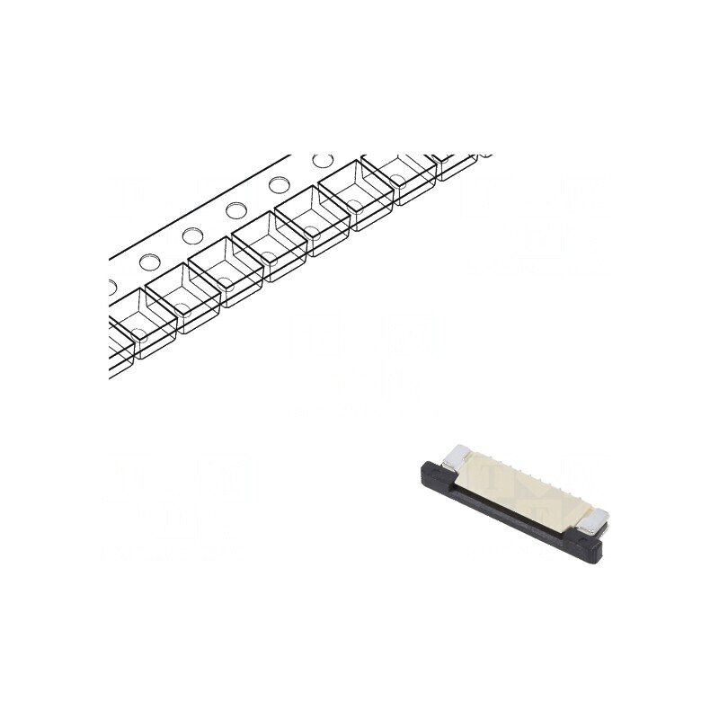 Conector FFC/FPC 10 pini ZIF SMT 50V, contacte superioare F52Q | Electronic-mag.ro | Componente Electronice Conector FFC/FPC 10 pini ZIF SMT 50V, contacte superioare F52Q | Electronic-mag.ro | Componente Electronice