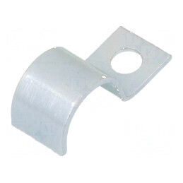Clemă de fixare cu şurub pentru tuburi Ø16mm, orificiu montare Ø6mm, lățime 14mm | Electronic-mag.ro | Componente Electronice