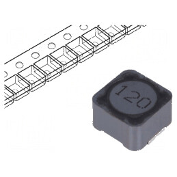 Inductor SMD 12uH 4,9A 24mΩ ±20% dimensiuni 12x12x8mm temperatura -40÷125°C | Electronic-mag.ro | Componente Electronice