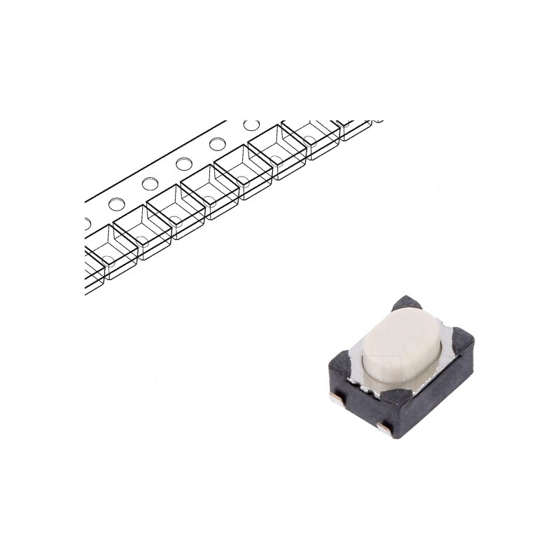 Microîntrerupător TACT SPST-NO 0,05A/16VDC SMT - Pozitie 2 Fara | Electronic-mag.ro | Componente Electronice Microîntrerupător TACT SPST-NO 0,05A/16VDC SMT - Pozitie 2 Fara | Electronic-mag.ro | Componente Electronice