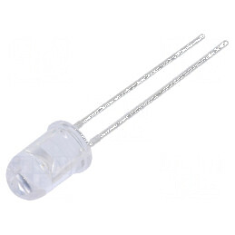 Emitator IR 5mm transparent 27mW 40° λp max: 940nm THT 100mA pentru aplicații optoelectronice | Electronic-mag.ro | Componente Electronice