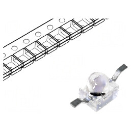 Emitator IR 890nm 35mW 17° SMD Transparent - Dimensiuni 2,5x2x2,7mm | Electronic-mag.ro | Componente Electronice