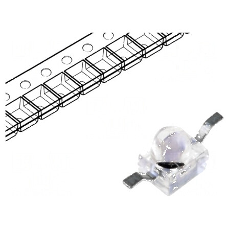 Emitator IR 890nm 35mW 17° SMD Transparent - Dimensiuni 2,5x2x2,7mm | Electronic-mag.ro | Componente Electronice