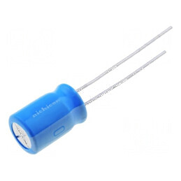 Condensator electrolitic THT 100uF 50VDC Ø10x12,5mm ±20% - componentă electronică de calitate | Electronic-mag.ro | Componente Electronice