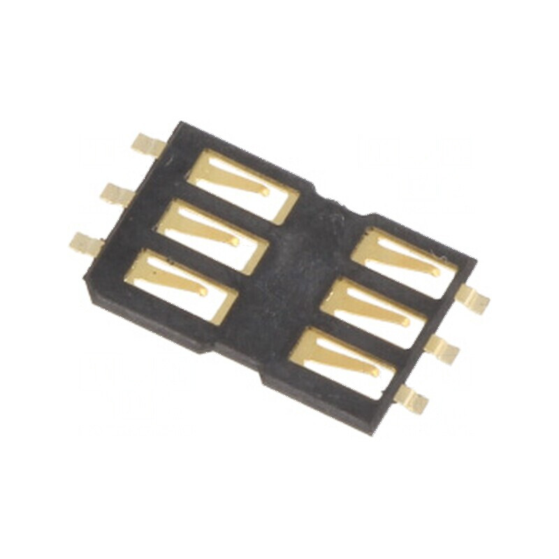 Conector SIM SMT fără protecție și ejector pentru carduri SIM | Electronic-mag.ro | Componente Electronice