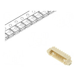 Conector cablu-placă soclu tată 1,25mm PIN 8 SMT 125V 1A - Componente electronice | Electronic-mag.ro | Componente Electronice