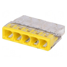 Bornă cu arc 2273 cu eliberare rapidă, 0,5÷2,5mm², 450V, 24A | Electronic-mag.ro | Componente Electronice