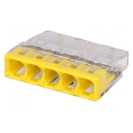 Bornă cu arc 2273 cu eliberare rapidă, 0,5÷2,5mm², 450V, 24A | Electronic-mag.ro | Componente Electronice