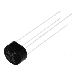 Punte redresoare monofazat Urmax 50V 2A 60A rotund - componentă electronică de calitate | Electronic-mag.ro | Componente Electronice