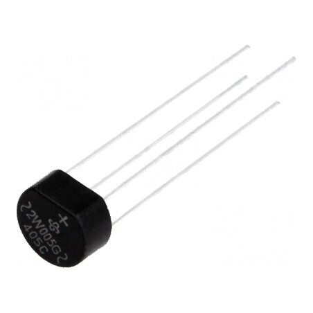 Punte redresoare monofazat Urmax 50V 2A 60A rotund - componentă electronică de calitate | Electronic-mag.ro | Componente Electronice