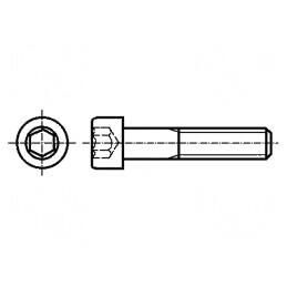 Şurub M6x55 cu cap rotund imbus HEX 5mm DIN 912 ISO 4762 | Electronic-mag.ro | Componente Electronice