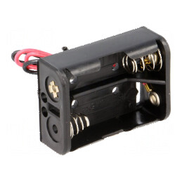 Suport N,R1 Nr.bat: 2 cabluri negre 150mm - Accesoriu electric de montare | Electronic-mag.ro | Componente Electronice