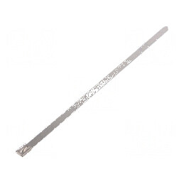 Colier de strângere din oțel natural, dimensiuni L: 260mm, W: 7,9mm, 1112N | Electronic-mag.ro | Componente Electronice