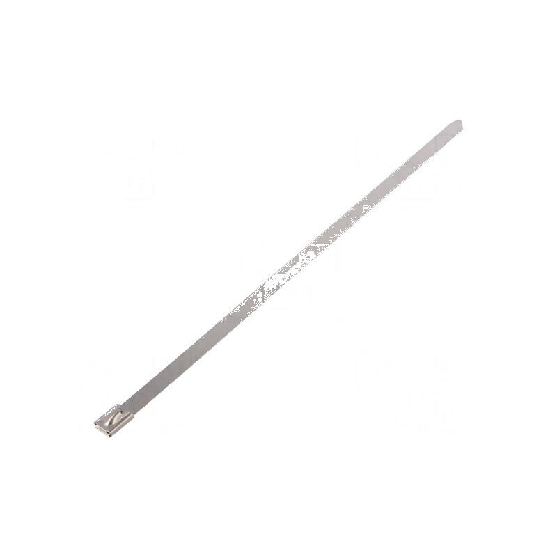 Colier de strângere din oțel natural, dimensiuni L: 260mm, W: 7,9mm, 1112N | Electronic-mag.ro | Componente Electronice