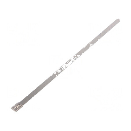 Colier de strângere din oțel natural, dimensiuni L: 260mm, W: 7,9mm, 1112N | Electronic-mag.ro | Componente Electronice