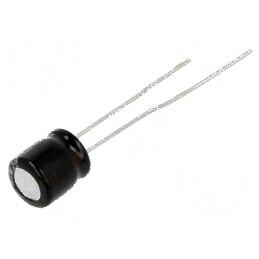 Condensator electrolitic THT 47uF 16VDC Ø6,3x7mm ±20% 1000h pentru aplicații electronice | Electronic-mag.ro | Componente Electronice